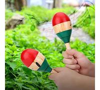 Alomejor Maracas de Madera Educativa para Niños, Colorido Juguete Musical de Martillo de, Ideal para Desarrollar Capacidad de Coordinación y Entretenimiento