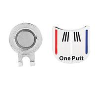 Alomejor Marcador de Pelota de Golf para Sombrero - Clip Portátil y Ajustable para Golfistas, Ideal para Partidos en Campo o Práctica, Diseño Ligero y Resistente, Compatible con Gorras de B