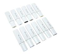Alomejor Marcadores Recargables de Punta Ancha, Marcador de Pintura con Alcohol de Tinta Uniforme de Larga Duración para Papel, Plástico, Madera, Vidrio, 12 Uds. (serie gris)