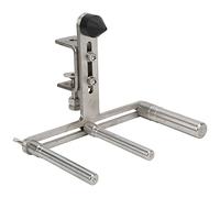Alomejor Marco de Soporte de Lijado para Instrumentos de Viento, Rieles Deslizantes Dobles Ajustables de Acero para Herramientas de Alta Dureza, con 3 Barras de Soporte para Reparación y