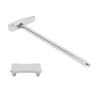Alomejor Martillo de Acero, Martillo Duradero Multifuncional con Placa Base para Material de Mantenimiento del Hogar