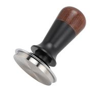 Alomejor Martillo de Prensa de café de Nogal de Acero Inoxidable, Compactador de café con Resorte para Baristas Profesionales (58 mm/2,28 pulgadas)