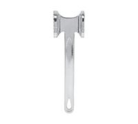 Alomejor Martillo Metálico para Carne, Diseño de Dos Caras para Ablandar y Golpear Carne, de Agarre Cómodo, Esencial para la Cocina