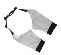 Alomejor Mascota Rodillera Soporte Protector Pad Protección confiable Hombreras, Manga de codo de herida suave y cómoda, algodón gris mezcla de poliéster (M)