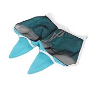 Alomejor Masilla de Caballo Cómoda de Tejido de Punto Elástico Suave Anti - Máscara de Caballo Anti -Fly con Orejas Fácil de Usar para Ropa a Largo Plazo (Gancho y Bucle, Azul Grande)