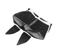 Alomejor Masilla de Caballo Cómoda de Tejido de Punto Elástico Suave Anti - Máscara de Caballo Anti -Fly con Orejas Fácil de Usar para Ropa a Largo Plazo (Gancho y Bucle, Negro Grande)