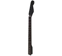 Alomejor Mástil de Guitarra Eléctrica de 22 Trastes, Diapasón de Palisandro y Arce Negro con Ajustable y Puntos Incrustados Laterales, para Accesorios de Repuesto de Mástil de