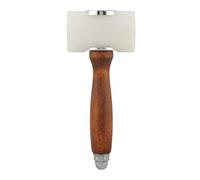 Alomejor Mazo para Tallar Cuero, Herramienta Artesanal Duradera para Profesionales y Aficionados, de Madera, Martillo de Nailon de 7,3 Pulgadas