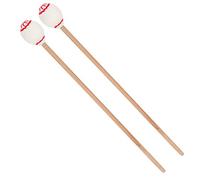 Alomejor Mazos de Marimba Precisos, Palos de Bolas de Lana Duraderos para Tocar Percusión para Principiantes, 2 X 16,9" X 1,2" 1," (poste de madera calvo)