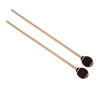 Alomejor Mazos de Marimba Precisos, Palos de Bolas de Lana Duraderos para Tocar Percusión para Principiantes, 2 X 16,9" X 1,2" 1," (poste de madera marrón)
