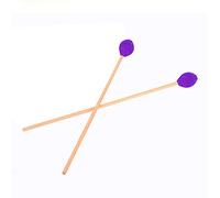 Alomejor Mazos de Percusión con Cabeza de Lana para Músicos Intermedios, Accesorios de Marimba de Juego Suave para Músicos, 1 par de Mangos de Haya Verde (PURPLE)