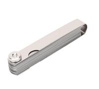 Alomejor Medidor de Espesor de 32 Hojas, Herramienta de Medición de Espacios Imperiales Métricos de Doble Marcado para Aficionados y Entusiastas del Bricolaje, Acero Inoxidable