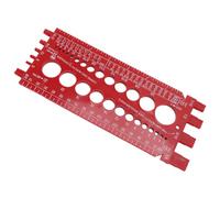 Alomejor Medidor de Rosca de Tamaño de Perno de Tornillo Comprobador de Rosca de Perno de Tuerca de Alta Precisión, Material ABS Duradero para Mantenimiento Mecánico, Ensamblaje