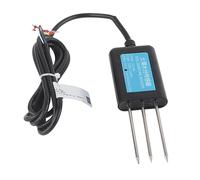 Alomejor Medidor de Sensor de Humedad del Suelo con Salida de Alta Precisión para Riego con Ahorro de Agua de Invernadero, Acero Inoxidable ABS de 5,4"