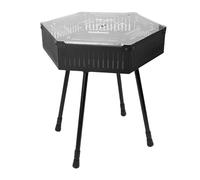 Alomejor Mesa de Camping, Ajustable, Tablero Acrílico de Capacidad 8L, Mesa Plegable para Acampar Al Aire y Picnic