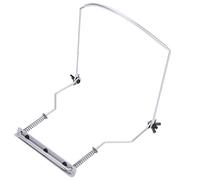 Alomejor Metal Mundonica Neck Suppil Back con Protección de Tubería Suave, Soporte Ajustable para Músicos, Color Plateado, Adecuado para Tocar la Armónica de 10 Hoyos