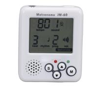 Alomejor Metrónomo Digital, Pantalla LCD, Mini Clips Recargables en Metrónomo con 12 Tonos, 5 Tonos para Guitarra, Piano, Violín y Tambor