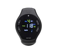 Alomejor Metrónomo, Mini Metrónomo con Clamp/Holder Recargable con Pantalla a Color y Guía de Tempo para Práctica de Guitarra y Piano (BLACK)