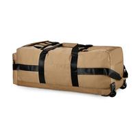 Alomejor Mezcla de Nailon Duradero Negro/Caqui/Verde Militar Bolsa de Lona Grande Resistente Al Agua con Ruedas para Viajes Bolso Versátil Mochila con Ruedas para Hombres y Mujeres (Caqui)