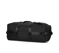 Alomejor Mezcla de Nailon Duradero Negro/Caqui/Verde Militar Bolsa de Lona Grande Resistente Al Agua con Ruedas para Viajes Bolso Versátil Mochila con Ruedas para Hombres y Mujeres (Black)