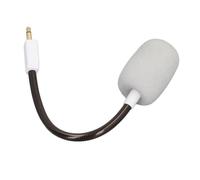 Alomejor Micrófono de Juego de Repuesto para BlackShark V2 Pro, Micrófono con Brazo Flexible, Funcionalidad de Reducción de Ruido, Ideal para Jugadores, Enchufe Chapado en Oro de 3,5 Mm (White)