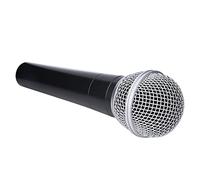 Alomejor Micrófono Dinámico de Mano, Construcción Profesional de Aleación de Zinc con Protector de Cabeza de Metal, para un Sonido Claro y Menos Ruido de Retroalimentación, Cable de 5 M