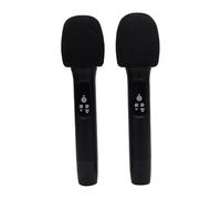 Alomejor Micrófono Inalámbrico de Mano, Set de Doble Micrófono | Calidad de sonido superior, conectividad Bluetooth, perfecta para fiestas, configuraciones ajustables, amplia compatibilidad