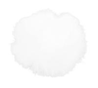 Alomejor Micrófono Lavalier Wind Muff Piel Artificial Diseño Acolchado Protección Eficiente contra el Viento para Podcasters y Videógrafos Tamaño 1 Cm (WHITE)