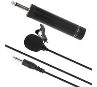 Alomejor Micrófono Micrófono Lavalier para saxofón: Accesorio de Instrumentos de Música Profesional, Cable Blindado 16.4 Pies, Reducción de la Interferencia del Viento, 6.35 Mm de Gato, Negro (5