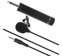 Alomejor Micrófono Micrófono Lavalier para saxofón: Accesorio de Instrumentos de Música Profesional, Cable Blindado 16.4 Pies, Reducción de la Interferencia del Viento, 6.35 Mm de Gato, Negro