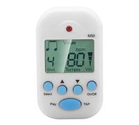 Alomejor Mideline Mini LCD Digital M50 Metronomic Doble Canal Head -Motor Altura con Chip de Batería (WHITE)