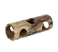 Alomejor Mime a su Hámster con un Juguete de Tubo de Túnel de bambú Duradero para Rechinar los Dientes de Manera Saludable, Ideal para Anidar o Esconderse, un Gran Regalo para Mascotas pequeñas: