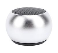 Alomejor Mini Altavoz BT, Sonido Estéreo de Volumen Alto, Altavoz Pequeño Portátil Inalámbrico para Entusiastas de la Música Al Aire Libre, Aleación de Aluminio (Silver)