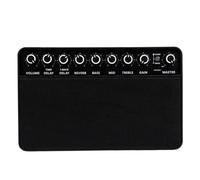 Alomejor Mini Amplificador de Guitarra Portátil Inalámbrico Bluetooth Auriculares Jack Recargable para Práctica y Actuaciones