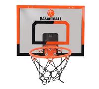 Alomejor Mini Aro de Baloncesto de Interior para Niños, Aro de Baloncesto de Plástico con Marcador Electrónico y 2 Bolas para Jugar Montado en la Pared