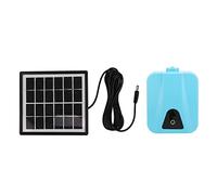 Alomejor Mini Bomba de Aire Oxigenadora Alimentada por Energía Solar con Función de Doble Uso para Acuarios y Peceras, Batería Recargable Portátil
