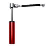Alomejor Mini Bomba de Bicicleta, Bomba de Aire Portátil de Aleación de Aluminio, 120 PSI con Cuerpo Giratorio y Manguera Separada para Bicicletas de Montaña y Pelotas