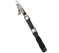 Alomejor Mini Caña de Pescar 1.9M para Pesca en Mar y Agua Dulce - 7 Tamaños con Accesorios Incluidos - Varilla Portátil Ligera Ideal para Principiantes y Expertos - Resistente y Compacta para Viajes
