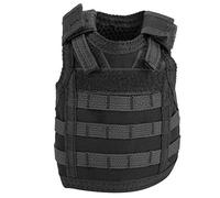 Alomejor Mini Chaleco Cerveza Molle Mini Chalecos Miniatura Portavasos Bebidas Correas Ajustables Latas De 12 Oz O 16 Oz O Botellas(Black)
