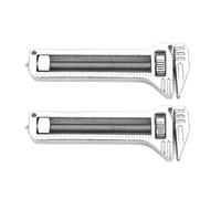 Alomejor Mini Llave Multiherramienta Compacta y Duradera Abridor de Botellas para Acampar Senderismo Mochilero 2 Piezas Titanio Aluminio