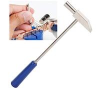 Alomejor Mini Martillo Portátil de Reparación de Relojes de Joyería de Doble Cabeza de Metal para Manualidades y Reparaciones para Uso Doméstico y Profesional (A)