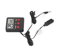Alomejor Mini Medidor de Temperatura y Humedad de 2 Sondas para Monitoreo Confiable en Terrarios e Incubadoras, Tamaño Compacto y Fácil de Usar, Material ABS de Alta Sensibilidad