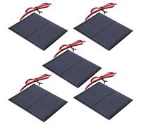 Alomejor Mini Panel Solar 5 Piezas Módulo de Placa de Energía Epoxi de Alta Eficiencia para Proyectos de Energía Solar 90x80 Mm