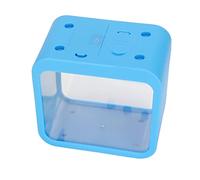 Alomejor Mini Pecera con Luz LED con Diseño Transparente para una Fácil Observación de los Peces, Función de Luz Nocturna para Escritorio de Decoración del Hogar, Aprox. 5,31x3,15x4,92 Pulgadas
