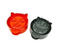Alomejor Mini Prensador Manual para Tartas, Bonito Utensilio de Cocina Seguro para Hornear con 2 Unidades para Picnics y Reuniones Familiares (#1)