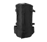 Alomejor Mochila con Tubo para Caña de Pescar de Gran Capacidad, Correa de Hombro Ajustable a Prueba de Lluvia para Actividades Al Aire para Hombres y Mujeres, Poliéster (Black)