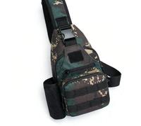 Alomejor Mochila de Lona con Múltiples Correas Ajustables, Mochila de Viaje Ligera para Pesca y Ciclismo (camuflaje)