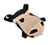 Alomejor Mochila de Pecho para, Transportador de Mascotas Transpirable Ajustable para Senderismo, Viaje, Bicicleta, Motocicleta, Material de Nailon (L)