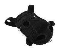 Alomejor Mochila de Pecho para, Transportador de Mascotas Transpirable Ajustable para Senderismo, Viaje, Bicicleta, Motocicleta, Material de Nailon (L)