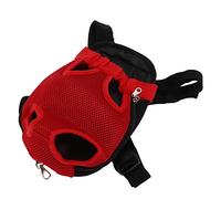 Alomejor Mochila de Pecho para, Transportador de Mascotas Transpirable Ajustable para Senderismo, Viaje, Bicicleta, Motocicleta, Material de Nailon (S)